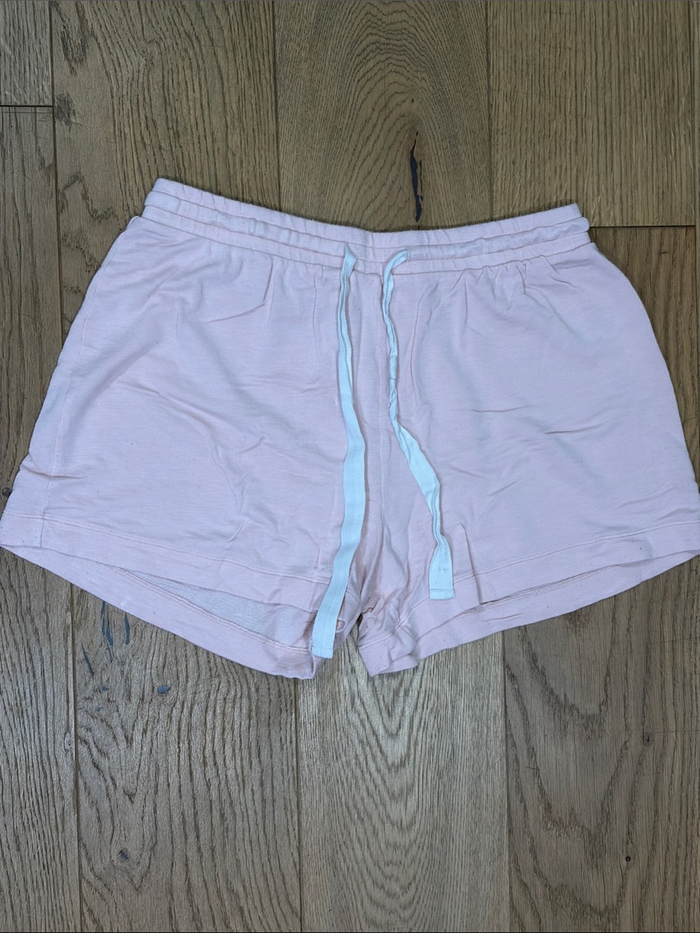Amazon Essentials Light Pink Elastic Drawstring Athletic Shorts